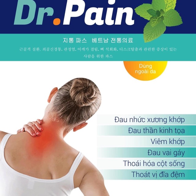 Cao dán giảm đau Dr.Pain