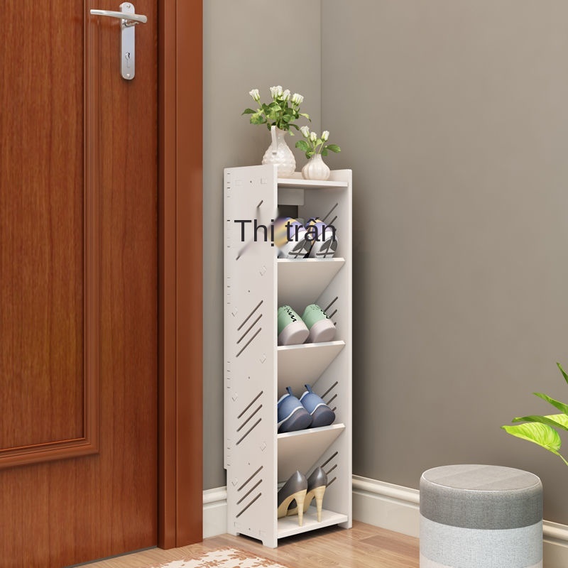 YMini door home giá để dép nhỏ đơn giản, phòng tắm lắp ghép chống bụi tiết kiệm, tủ giày nữ hẹp kiệm diện tích