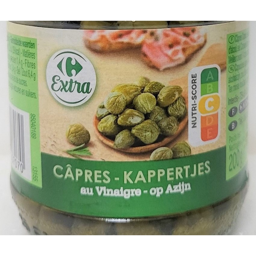 [Lọ 200g] NỤ BẠCH HOA NGÂM GIẤM Extra [Hungary] CARREFOUR Capers in Vinegar (atp)