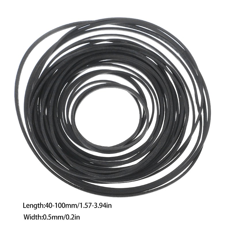 Set 60 dây đai nhiều màu kích thước 0.5mm 40-100mm