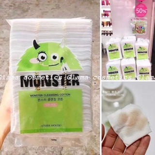 Bông tẩy trang 𝗘𝗧𝗨𝗗𝗘 𝗛𝗢𝗨𝗦𝗘 𝗠𝗢𝗡𝗦𝗧𝗘𝗥 𝗖𝗟𝗘𝗔𝗡𝗦𝗜𝗡𝗚 𝗖𝗢𝗧𝗧𝗢𝗡 (𝟰𝟬𝟴 𝗠𝗜𝗘̂́𝗡𝗚)