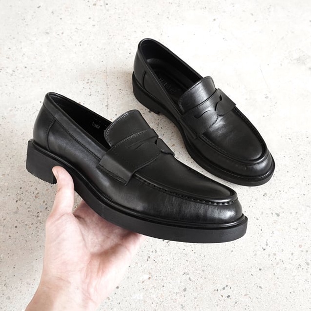 Giày Penny loafer JOG04 - da bò nguyên tấm , tăng chiều cao 4cm cho nam ( D3 )