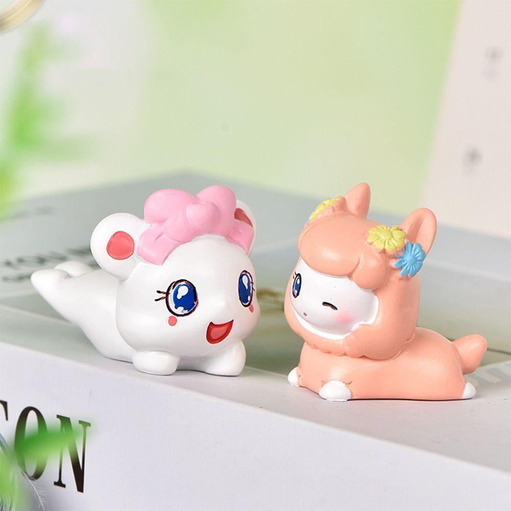 JARRED Đồ trang trí Động Vật Hoạt Hình Bằng Nhựa Resin Dễ Thương Trang Trí Bánh Kem DIY