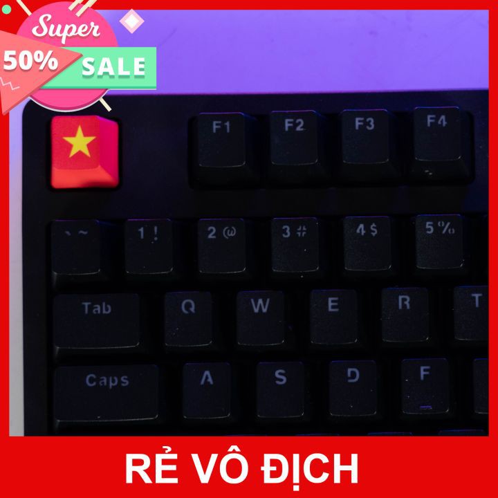 Keycap Cờ đỏ Sao vàng Việt Nam PBT Cherry Profile