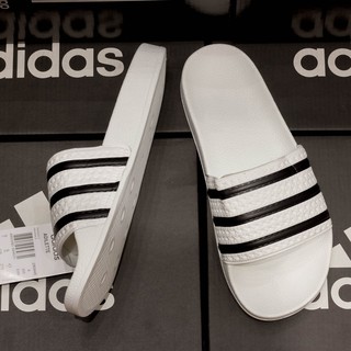 Dép Adidas quai ngang màu trắng sọc đen