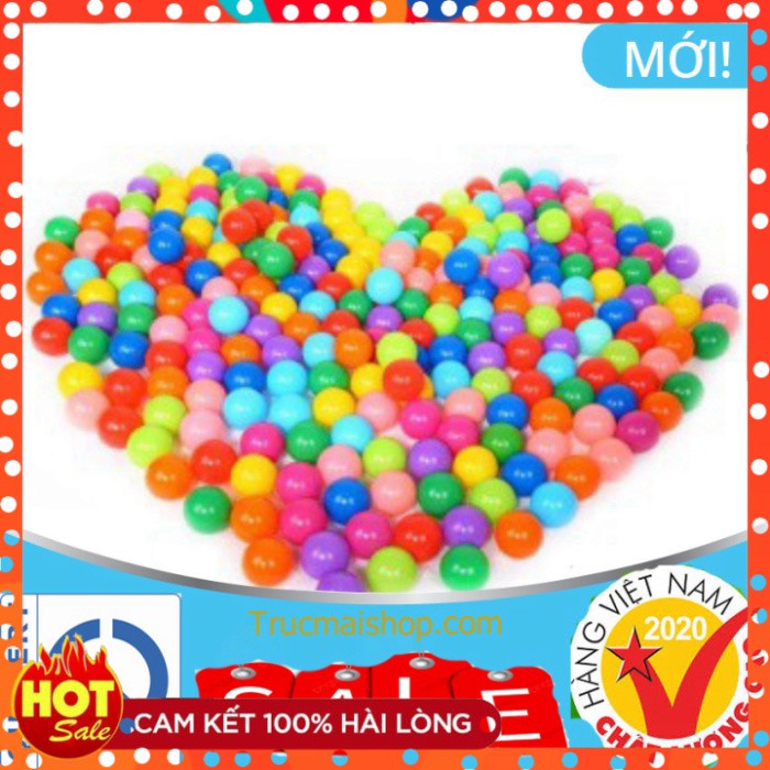 Túi 100 quả bóng nhựa cao cấp cho bé vui chơi Hải Phòng