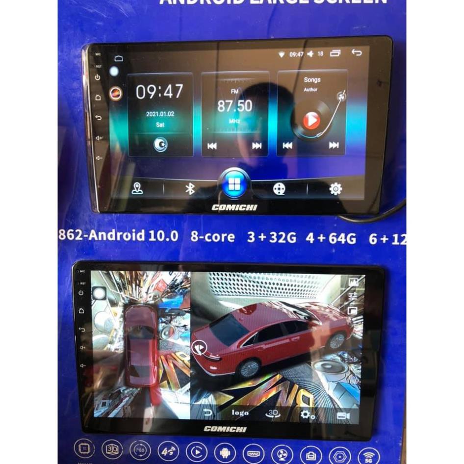 [FREE SHIP] Màn hình Android Comichi Z800 Pro 360-3gb/32gb 8x DSP liền Camera 360 toàn cảnh