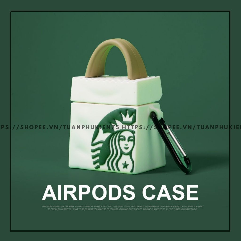 ỐP BẢO VỆ AIRPODS TÚI STAR-BUCKS Case Tai Nghe Không Dây Airpods 1/ 2/ i12/ Pro