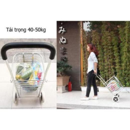 [BH 12 THÁNG] Xe kéo đi chợ gấp gọn 2 bánh ADVINDEQ TL-90C, xe đẩy kéo hàng đi chợ gấp gọn nhẹ mini siêu thị giá rẻ