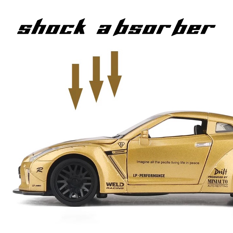 Mô Hình Xe Hơi Nissan GTR Bằng Hợp Kim Tỉ Lệ 1: 32