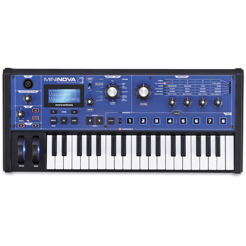 Novation MiniNova Synthesizer with Vocoder - Không cần máy tính