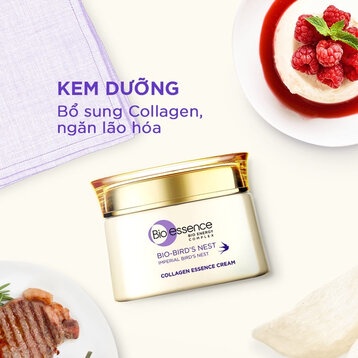 Kem Dưỡng Trắng Da & Căng Mịn Tinh Chất Tổ Yến Bio-essence Bio-Bird's Nest Collagen Essence Cream 50g