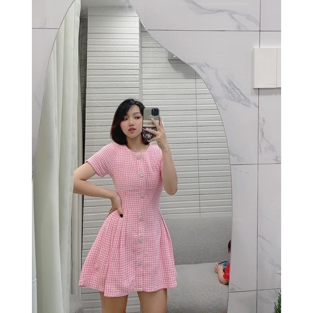 Đầm Dạ 2 màu kèm video cận vải