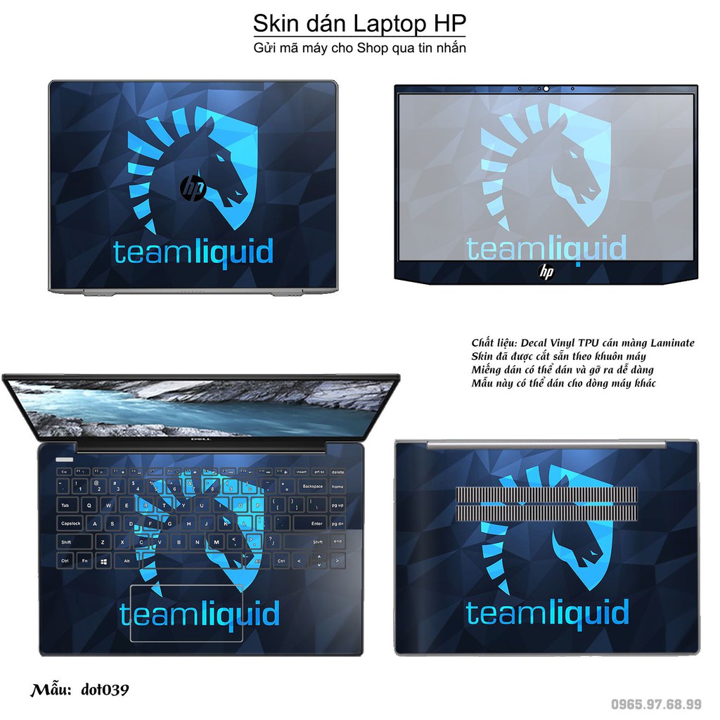 Skin dán Laptop HP in hình Dota 2 nhiều mẫu 7 (inbox mã máy cho Shop)