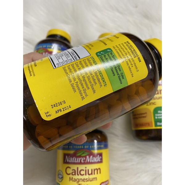 Viên uống Nature Made Canxi-Magne-Zinc 300 viên