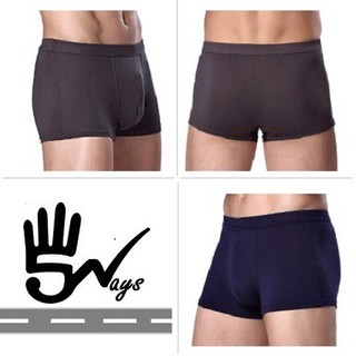 Combo 03 Quần Sịp Boxer Thun Lạnh Trơn/ Quần Lót Nam Boxer (Hàng Xuất Dư) [HOT]