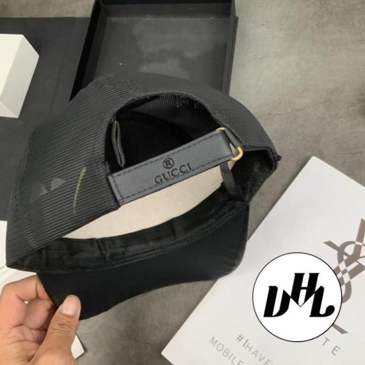Mũ Lưỡi Trai vá Da in Chìm Ong GC Khoá Da Full Tem Cao Cấp Nam Nữ