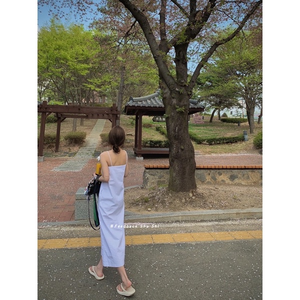 SHU SHI - Đầm 2 Dây Xuông Linen Basic ( ảnh chính chủ của shop ) | BigBuy360 - bigbuy360.vn