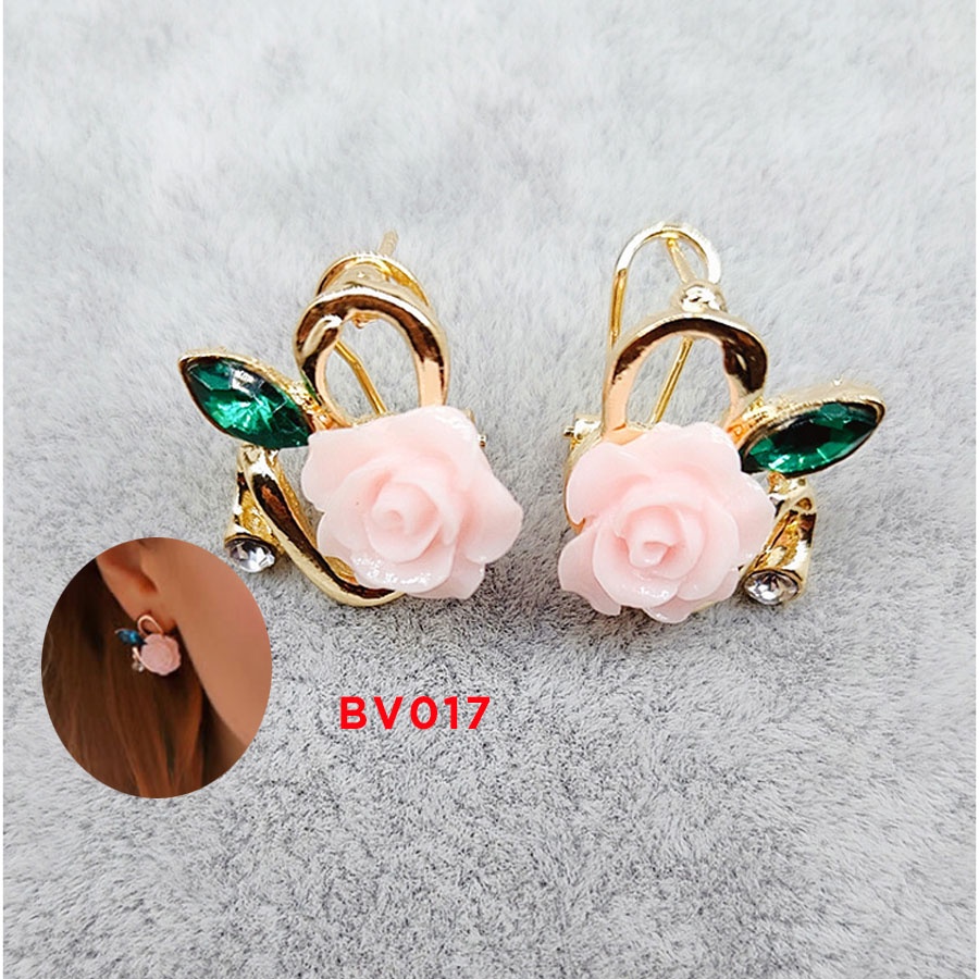 Bông Tai Nữ, Bộ Sưu Tập Nhiều Mẫu, Khuyên Tai Xinh Xắn Phong Cách Hàn Quốc