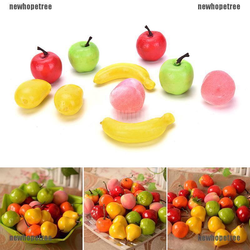 Bộ 10 trái cây nhựa trang trí nhà 3.5-5cm