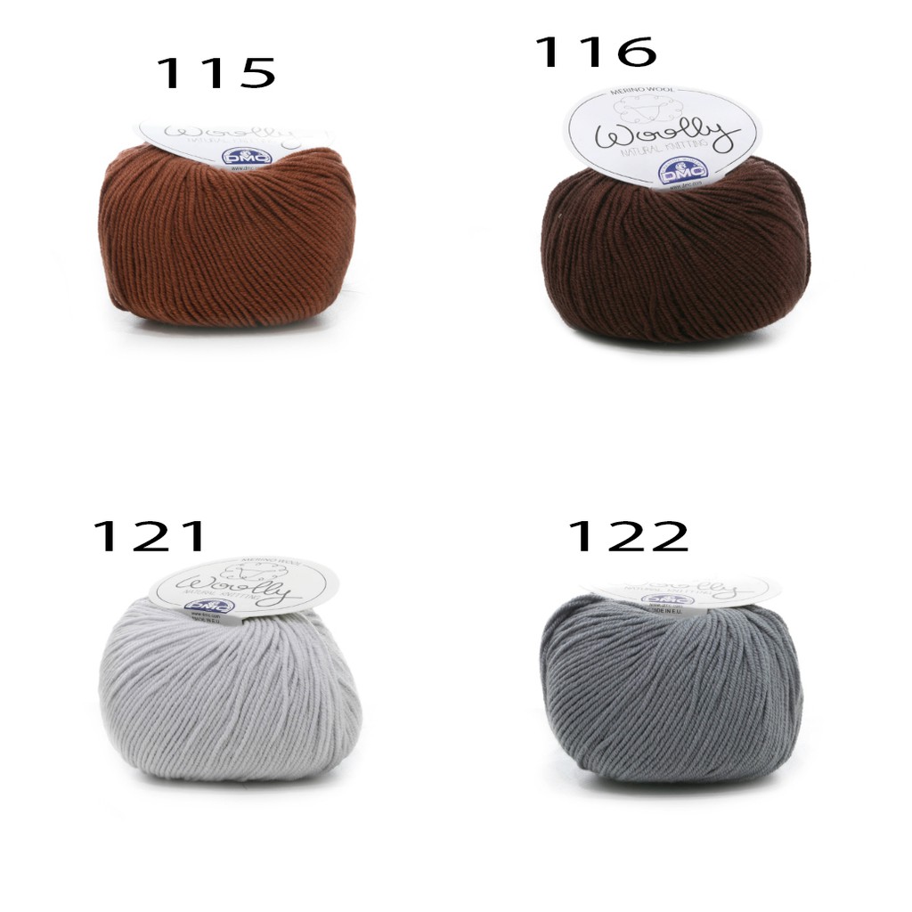 Cuộn Len DMC Woolly Merino (BẢNG MÀU 1)