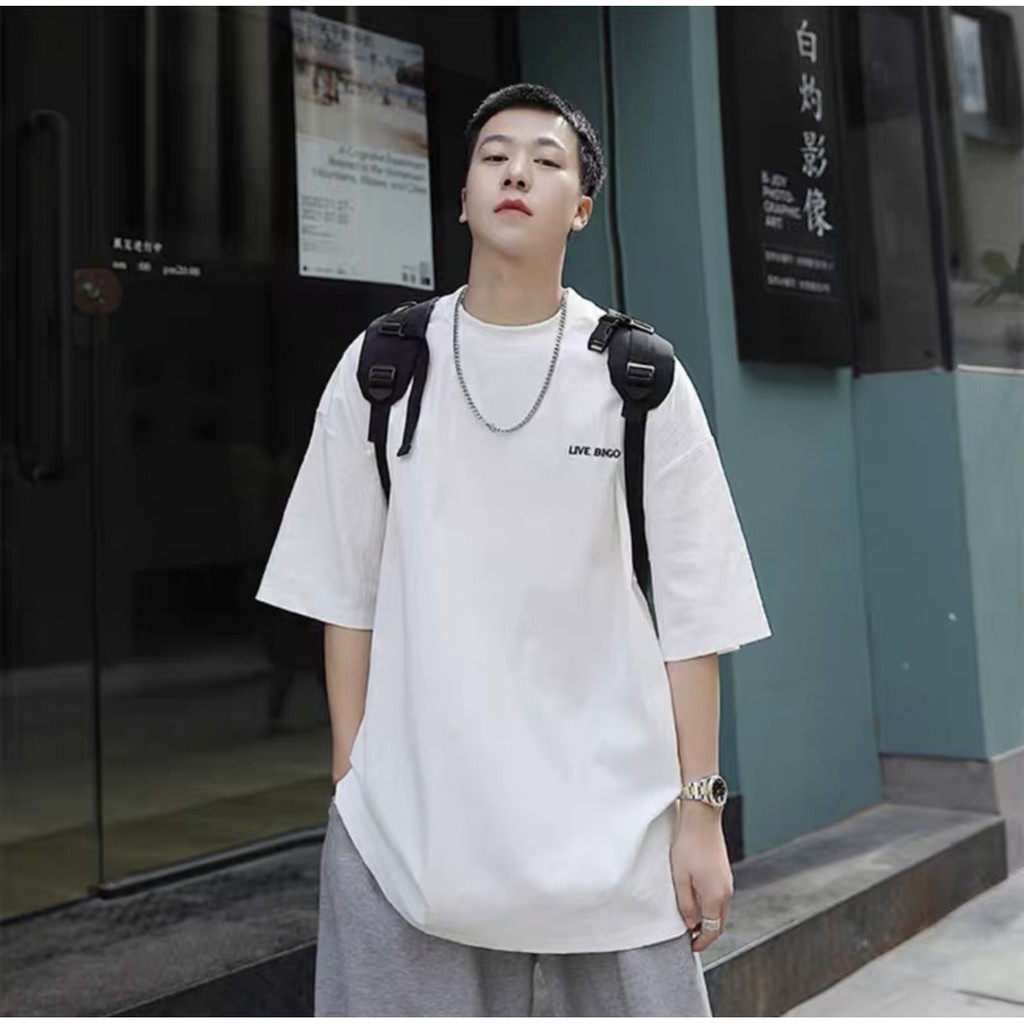 [AT0109] Áo thun nam nữ - Áo phông Unisex tay lỡ LIVE BINGGO basic, dáng rộng streetwear trẻ trung, năng động | BigBuy360 - bigbuy360.vn