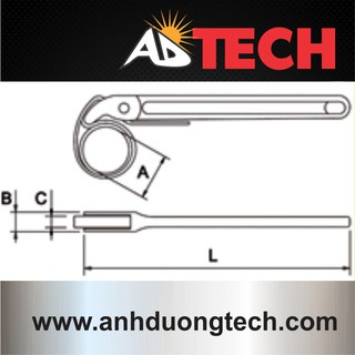 Mỏ lết dây 12"-300mm EgaMaster 61482