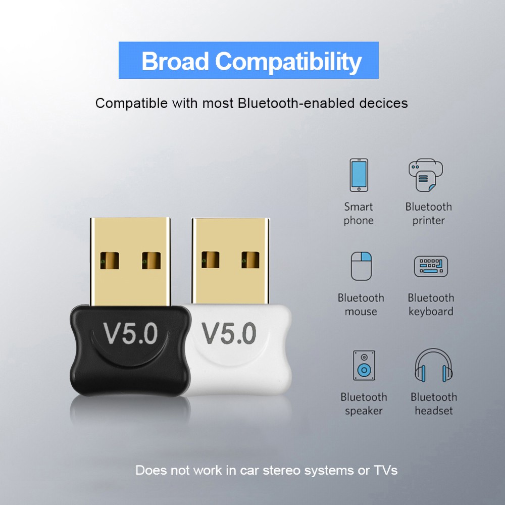 Bộ Chuyển Đổi USB Dongle 5.0 USB Không Dây Bộ Phát Bluetooth BT 5.0 Bộ Thu Tín Hiệu Âm Thanh Bluetooth