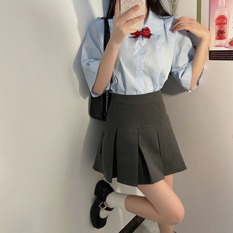 Chân Váy Xếp Ly Bản To Lưng Cao Phong Cách Hàn Quốc, Chân Váy Chữ A | BigBuy360 - bigbuy360.vn