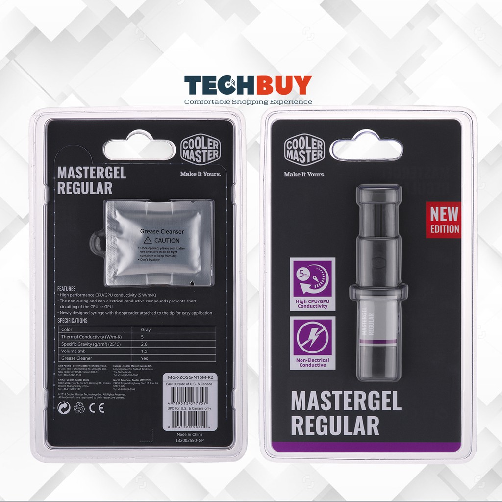 Keo tản nhiệt Cooler Master MasterGel Maker Nano I Kem tản nhiệt CM Master Gel Maker I HIGH PERFORMANCE THERMAL GREASE