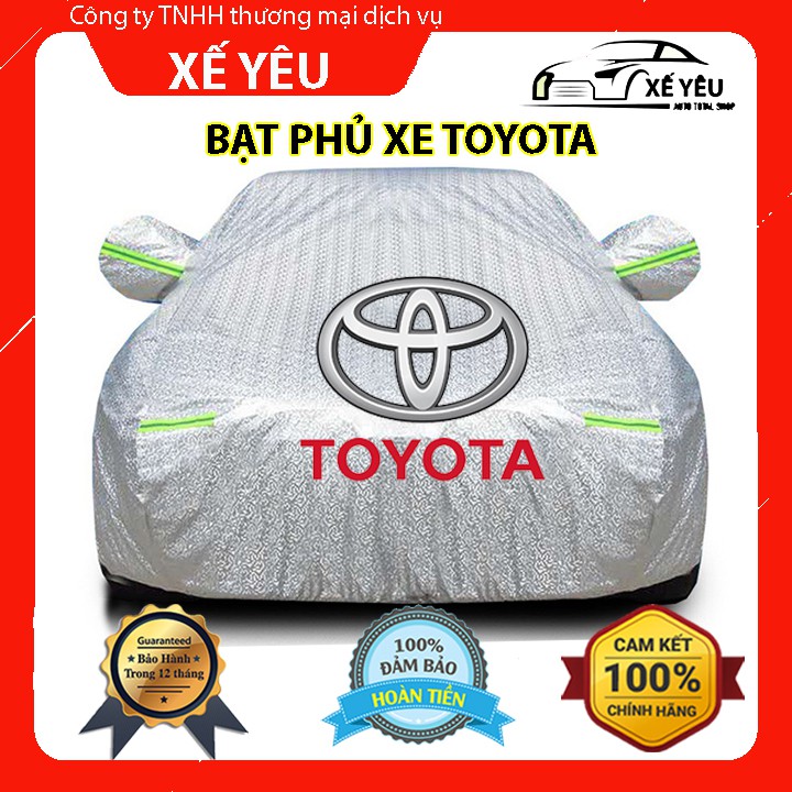 Bạt Phủ Ô Tô - Bạt Phủ Xe Ô Tô Toyota - Vios, Altis, Camry, Fortuner, Innova, Yaris, Rush, Hilux, Wigo, Cruiser, Cross | BigBuy360 - bigbuy360.vn