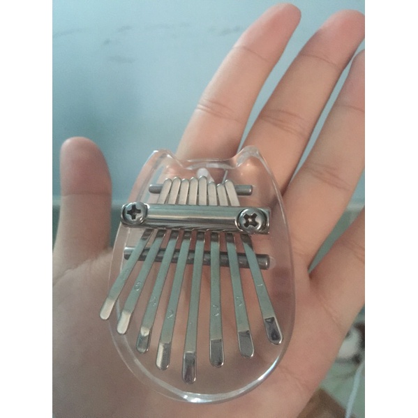 Đàn kalimba mini thuỷ tinh hình mèo