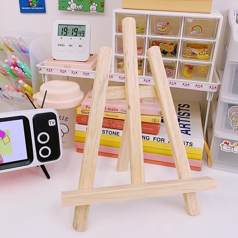 Giá Gỗ Mini để điện thoại máy tính bảng ảnh để bàn học Kệ nhỏ Coleen decor bàn học