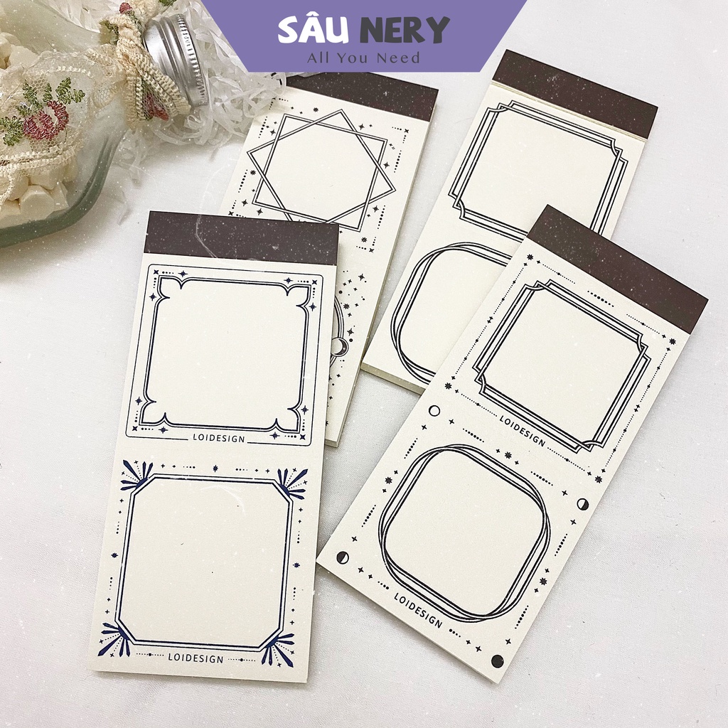 Sâu Nery - Giấy ghi chú note khung basic by Loi design
