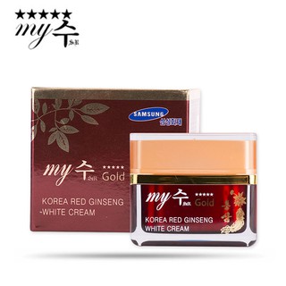 KEM DƯỠNG TRẮNG DA HỒNG SÂM BAN NGÀY KOREA RED GINSENG WHITE CREAM MY GOLD 50ML