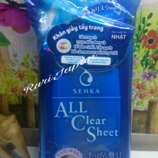 Khăn giấy tẩy trang Senka Cleansing Sheet