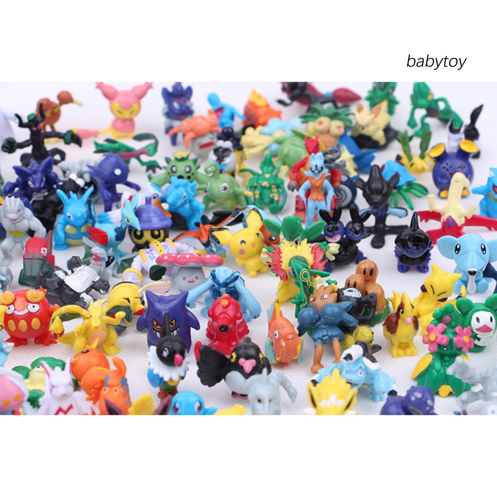 Set 144 Tượng Pokemon Đồ Chơi Bằng Nhựa Pvc Nhiều Màu Sắc