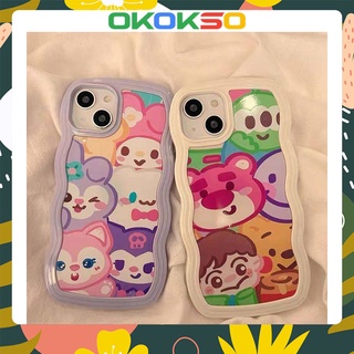 Suitable for OPPO Reno7pro mobile phone shell reno6/5pro new cartoon wave edge collection mobile phone case soft shell R17 couple models