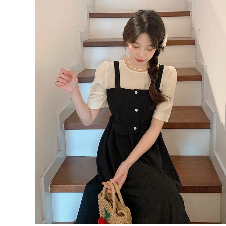 Đầm midi ZHELIHANGFEI dáng chữ A xinh xắn thời trang mùa hè dành cho nữ