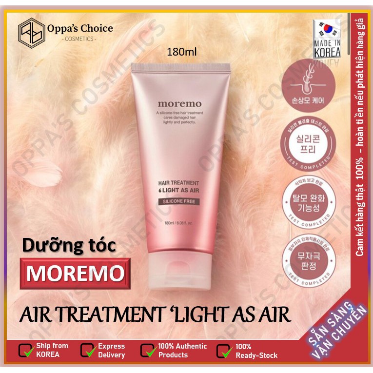 Dưỡng tóc [NEW] MOREMO HAIR TREATMENT LIGHT AS AIR 180ml