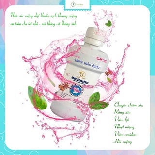 Nước súc miệng diệt khuẩn Tinh dầu răng miệng thảo dược Dr.smile chuyên chăm sóc nhiệt miệng sâu răng