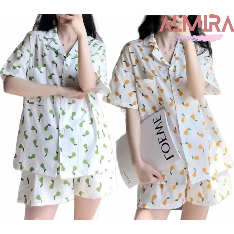 Sét Bộ Pijama Hoa Quả Cute Cho Nữ, Sét Bộ Mặc Nhà