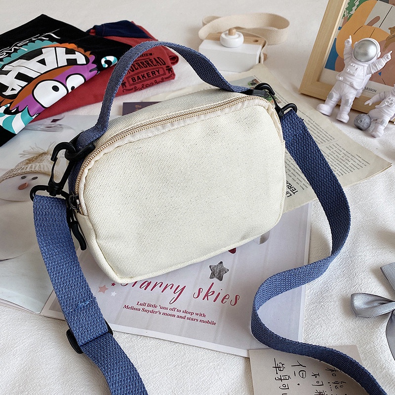 Túi Vải canvas Đeo Vai Thời Trang Harajuku Dễ Thương Cho Nữ