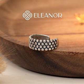 Nhẫn bạc eleanor hạt tròn phong cách vintage, cá tính sành điệu sp001620
