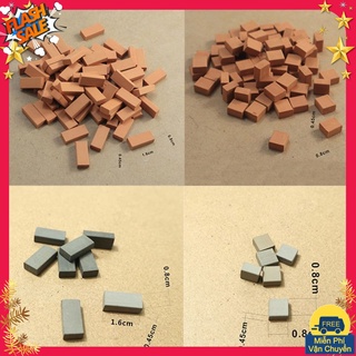 [FREESHIP❤️] Gạch Đồ Chơi Mini Xây Nhà Mini Và Mô Hình Tiểu Cảnh Tặng Kèm 1 Gói Xi Măng 50g