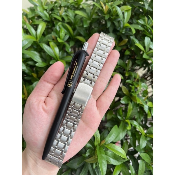 Dây Đeo Đồng Hồ Bằng Thép Không Gỉ Màu Trắng size 20 20mm - mã 005