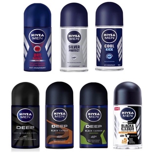 Lăn Khử Mùi Nam Nivea Men Dry Impact/Whitening/Silver Protect/Cool Kick/Dry & Clean Feel/Espresso/Amazonia 50ml