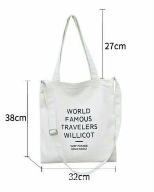 SIÊU HOT TÚI TOTE WORLD FAMOUS thời trang kiểu mới mang hai kiểu có khóa kéo vừa a4 stye KITISHOP