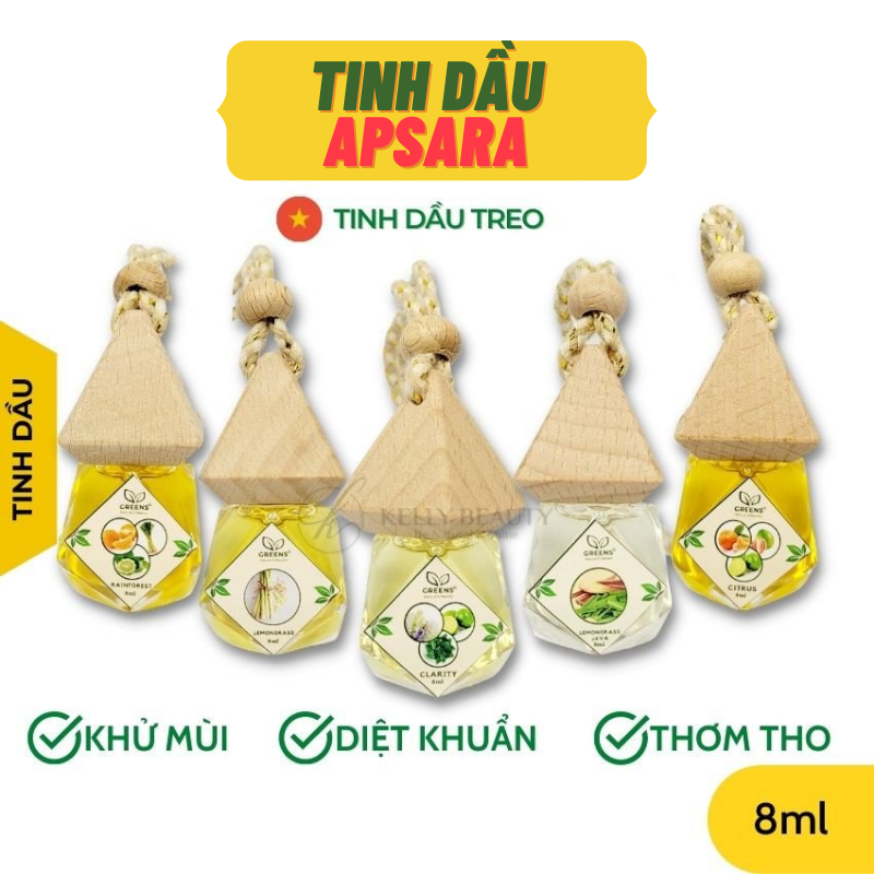 Tinh dầu treo APSARA ô tô, treo phòng  khử mùi vâ thư giãn cực tốt, có đa dạng mùi tùy chọn