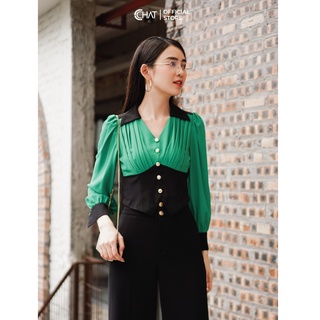 Áo phối kiểu dáng ngắn CChat Clothes